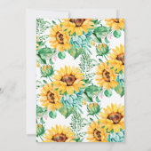 Faire-part de naissance photo Sunflower (Dos)
