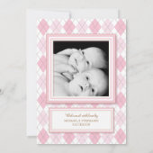 Faire-part de naissance photo Sweet Twin Girl Jacq (Dos)