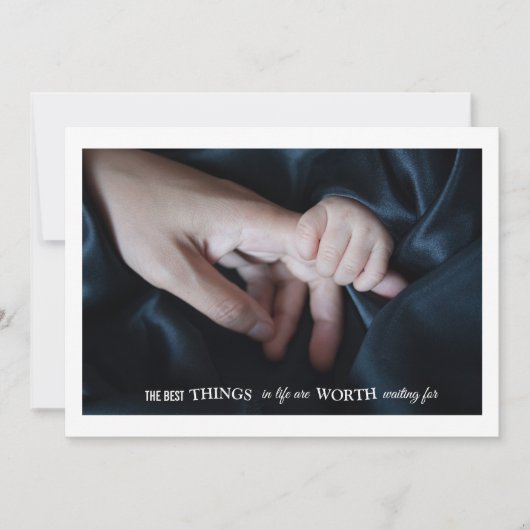 Faire-part de naissance photo tactile (Devant)