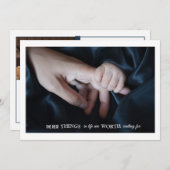 Faire-part de naissance photo tactile (Devant / Derrière)