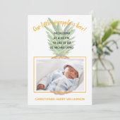 Faire-part de naissance photo Tropical Pineapple B (Debout devant)