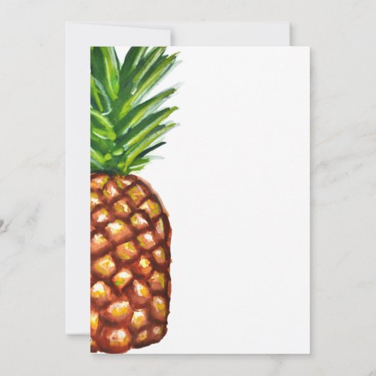 Faire-part de naissance photo tropicale ananas (Dos)