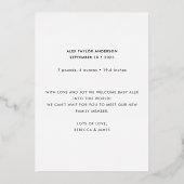 Faire-part de naissance photo Turquoise Hello Worl (Verso)