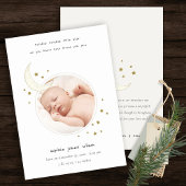 Faire-part de naissance photo Twinkle Gold Star Mo
