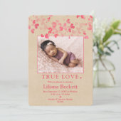 faire-part de naissance photo Valentine "True Love (Debout devant)