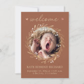 Faire-part de naissance Photo Welcome Baby (Devant)