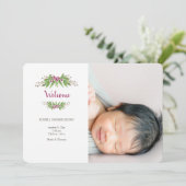 Faire-part de naissance photo Wild Berries (Debout devant)