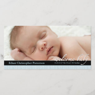 Faire-part de naissance Photocard de bébé de