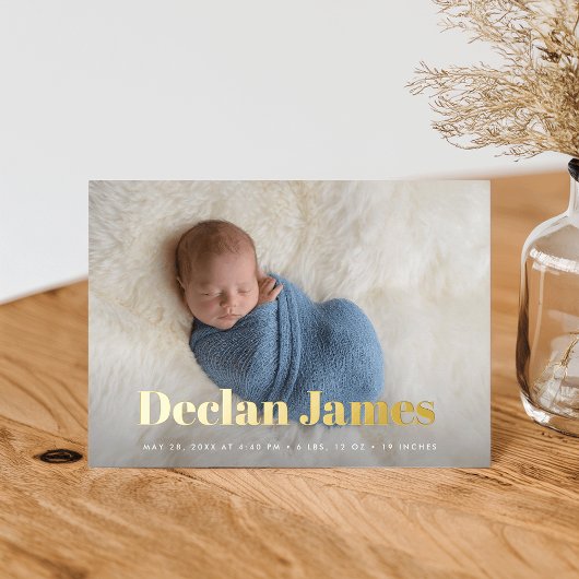 Faire-Part de Naissance Photographique en Collage