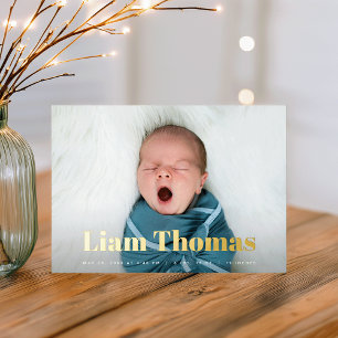 Faire-Part de Naissance Photographique en Collage