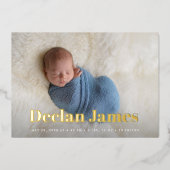 Faire-Part de Naissance Photographique en Collage (Recto)