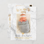 Faire-part de naissance PixDezines/La Lune est dép (Devant / Derrière)