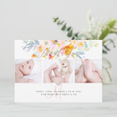 Faire-part de naissance PixDezines+Merci de douche (Debout devant)