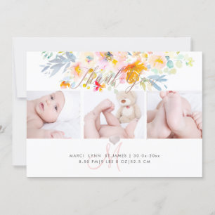 Faire-part de naissance PixDezines+Merci de douche