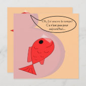 Faire-part de naissance "poisson d'avril" (Devant / Derrière)
