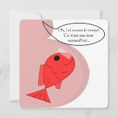 Faire-part de naissance "poisson d'avril" (Devant)