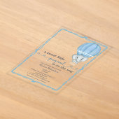 Faire-part de naissance pour garçon Baby Elephant (Poser)