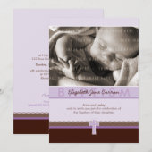 FAIRE-PART DE NAISSANCE :: pure 1 P (Devant / Derrière)