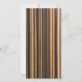 Faire-part de naissance Rayures de la jungle sauva (Dos)