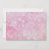 Faire-part de naissance rose (Dos)