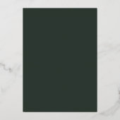 Faire-part de naissance Rose Gold Deep Sage (Verso)