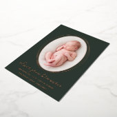 Faire-part de naissance Rose Gold Deep Sage (Rotation)