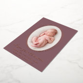 Faire-part de naissance Rose Gold Dusty Rose (Rotation)
