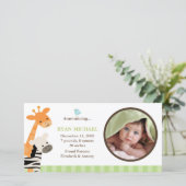 Faire-part de naissance Safari Friends (Debout devant)