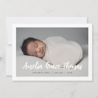 Faire-part de naissance simple