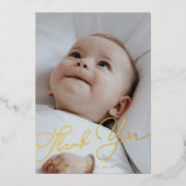 Faire-part de naissance simple et élégant pour béb (Recto)