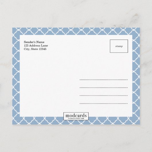 Faire-part de naissance simple moderne (Dos)