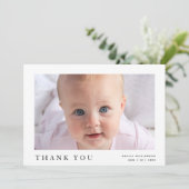 Faire-Part de Naissance Simple Moderne avec Photo (Debout devant)