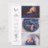 Faire-part de naissance Stork Aquarelle | Recto-Ve (Dos)