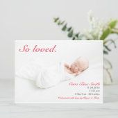 Faire-Part de Naissance Tellement Aimé (Debout devant)