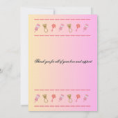 Faire-part de naissance triplé (Dos)