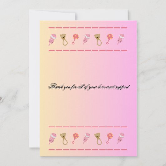 Faire-part de naissance triplé (Dos)