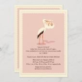 Faire-part de naissance Triplets de livraison spéc (Devant / Derrière)