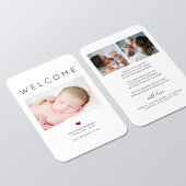 Faire-part de naissance typographie Bienvenue Bébé