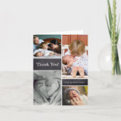 Faire-part de naissance vertical de Merci bébé (Devant)