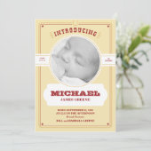 Faire-part de naissance Western Baby (Debout devant)