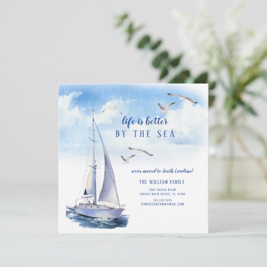 Faire-part de navigation maritime (Debout devant)