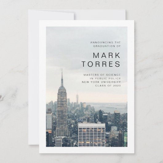 Faire-part de New York (Devant)