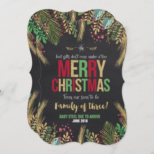 Faire-part de Noël (Devant / Derrière)