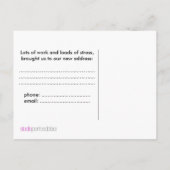 Faire-part de nouvelle adresse de Chicago (Dos)