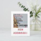 Faire-part de nouvelle adresse de Chicago (Debout devant)