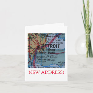 Faire-part de nouvelle adresse Detroit