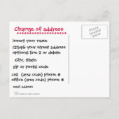 Faire-part de nouvelle adresse Fun Moving (Dos)