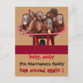 Faire-part de nouvelle adresse Fun Moving (Devant)