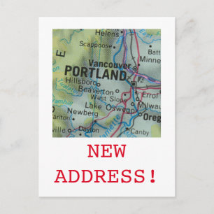 Faire-part de nouvelle adresse Portland