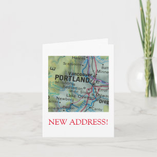 Faire-part de nouvelle adresse Portland